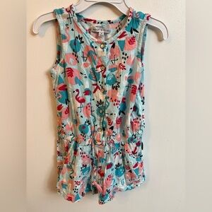 Souris Mini Colorful Flamingo Romper 4 years